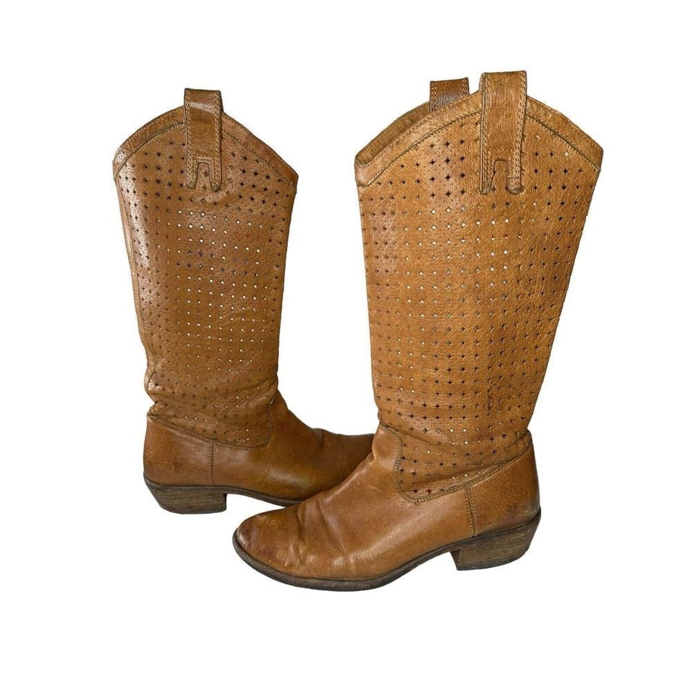 Frye Tan Combat & Moto Boots